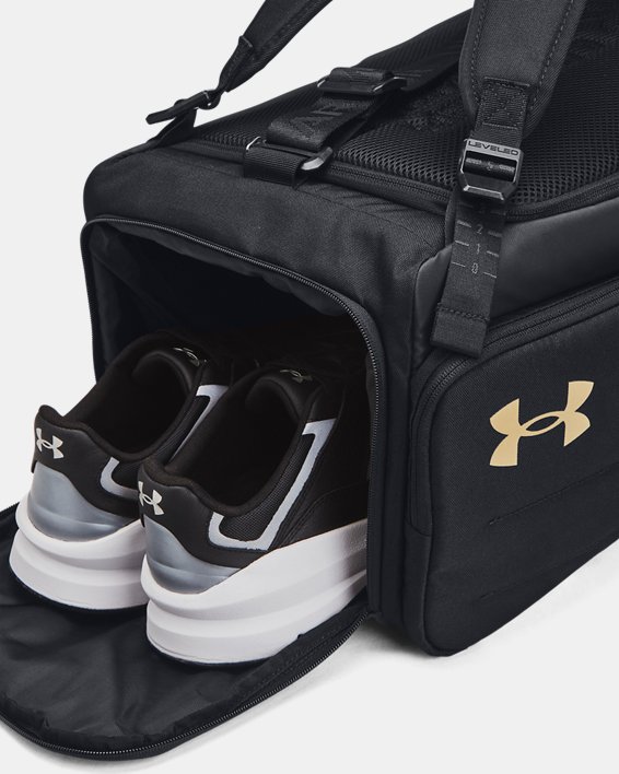 UA Contain Duo Small Backpack Duffle, Black, pdpMainDesktop image number 4